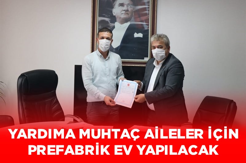 Ayancık’ta Muhtaç Ailelere Prefabrik Ev