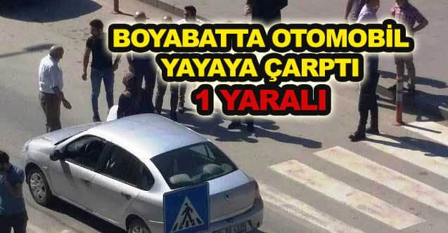 Boyabat’ta otomobil yayaya çarptı