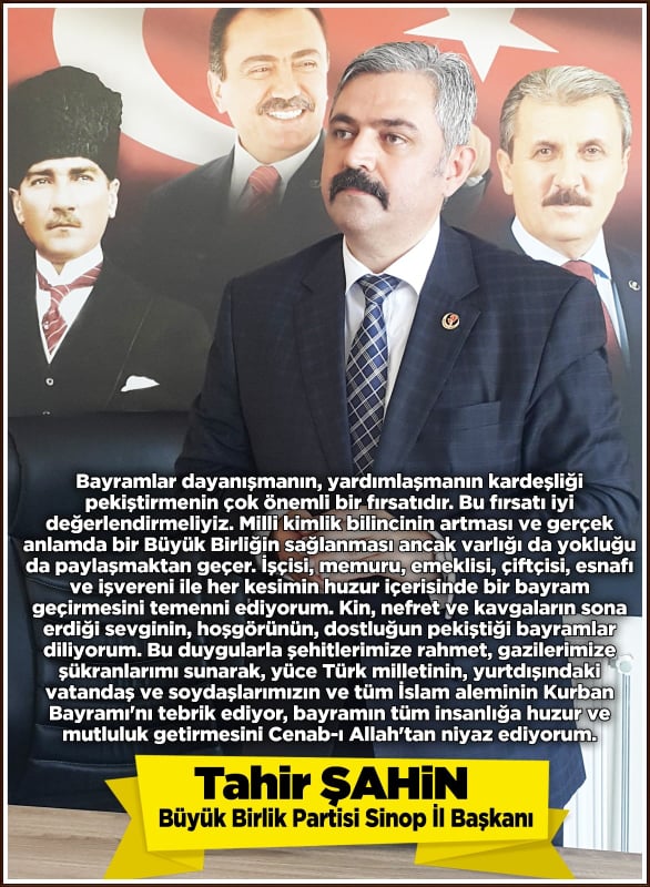 Başkan Şahin'den Bayram Mesajı