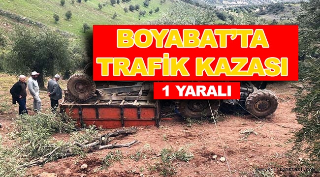 BOYABAT KABALI YOLUNDA TRAFİK KAZASI