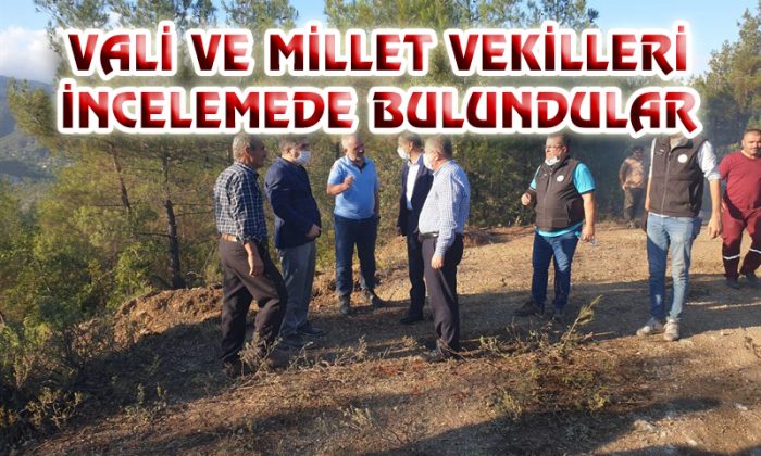 VALİ VE MİLLET VEKİLLERİ İNCELEMEDE BULUNDULAR