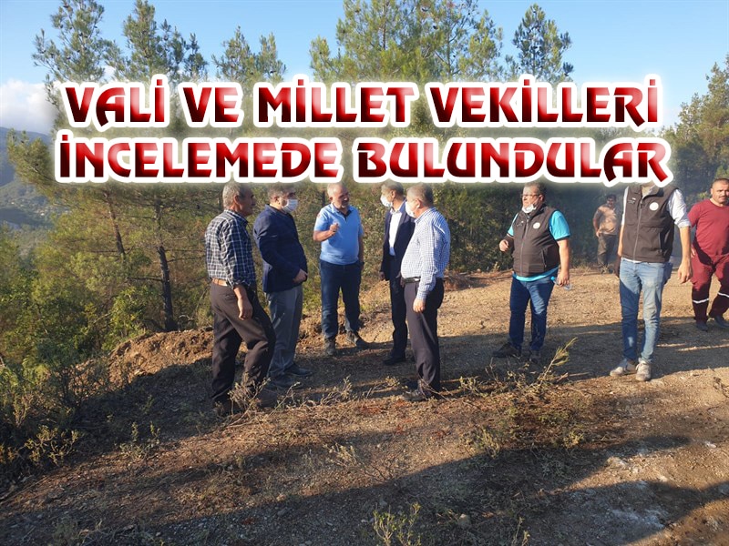 VALİ VE MİLLET VEKİLLERİ İNCELEMEDE BULUNDULAR