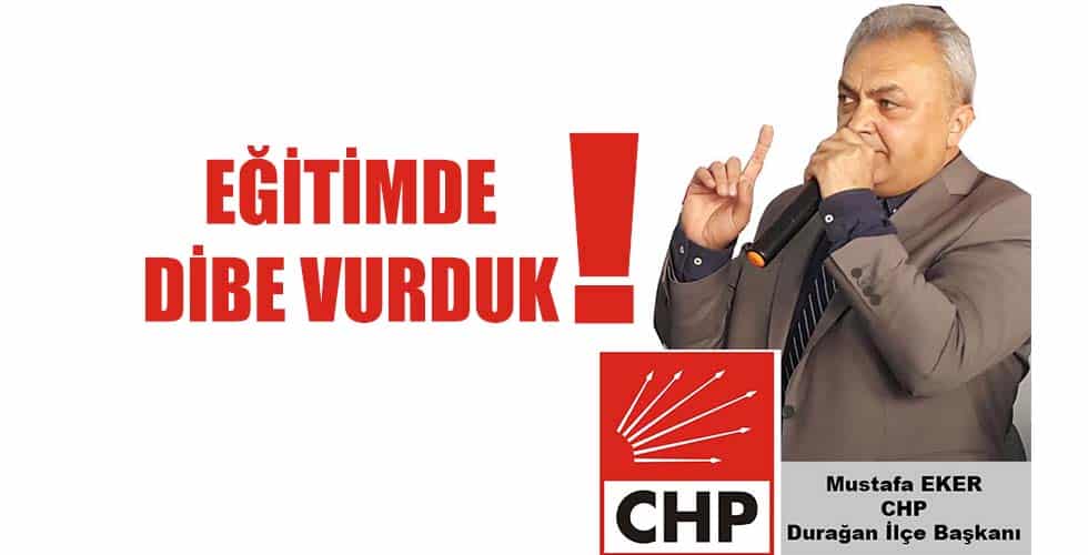 EĞİTİMDE DİBE VURDUK!