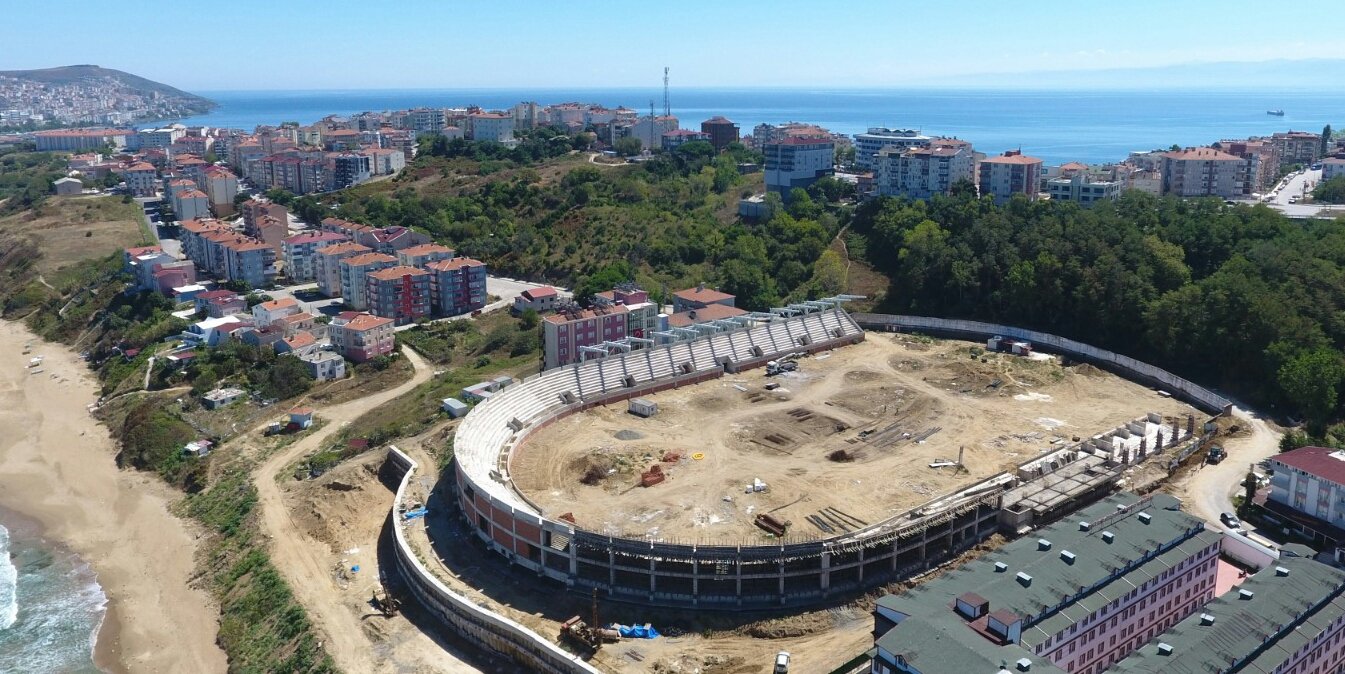 Sinop Stad İnşaatı Hızla Yükseliyor