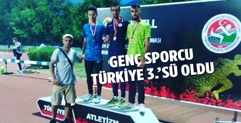 GENÇ SPORCU TÜRKİYE 3.’SÜ OLDU