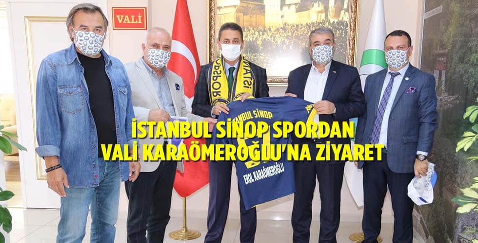 İSTANBUL SİNOP SPORDAN VALİ KARAÖMEROĞLU’NA ZİYARET