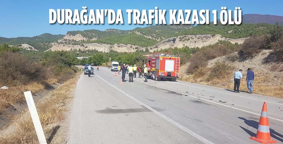 Durağan’da Trafik Kazası 1 Ölü