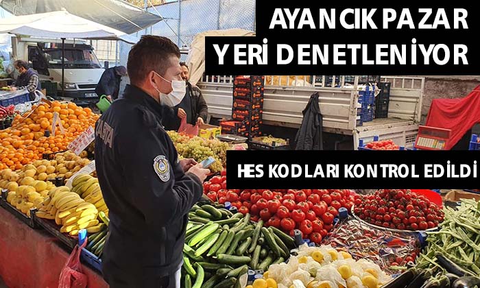 Ayancık Pazar Yeri Denetleniyor