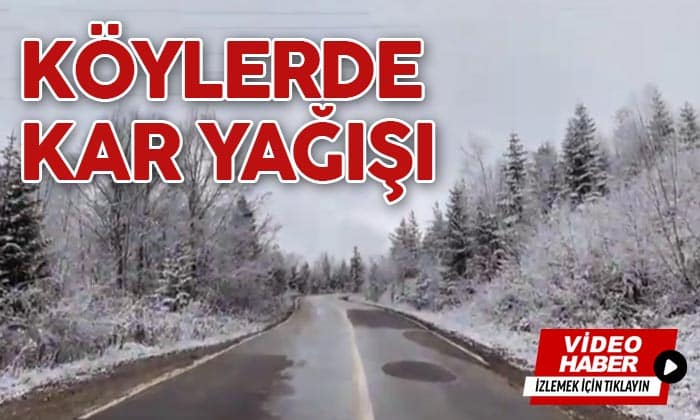 Ayancık’ta Kar Yağışı Başladı