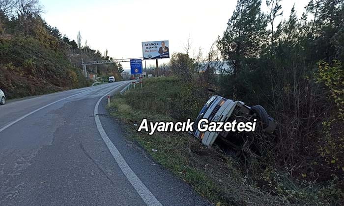 Ayancık Girişinde Kaza