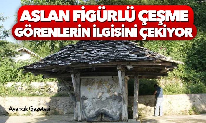 Aslan Figürlü Otmanlı Çeşmesi Dikkat Çekiyor