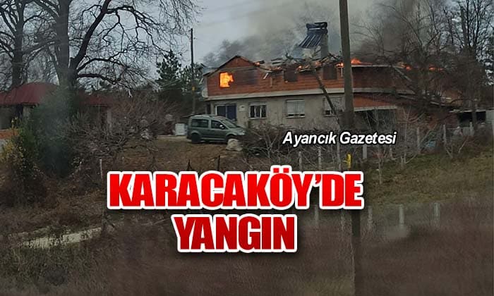 Karacaköy’de Yangın Çıktı