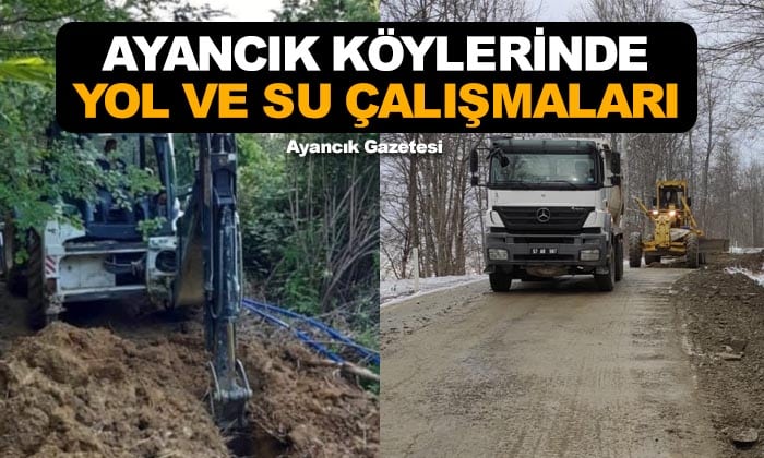 Köylerde Asfaltlama ve İçme Suyu Çalışmaları