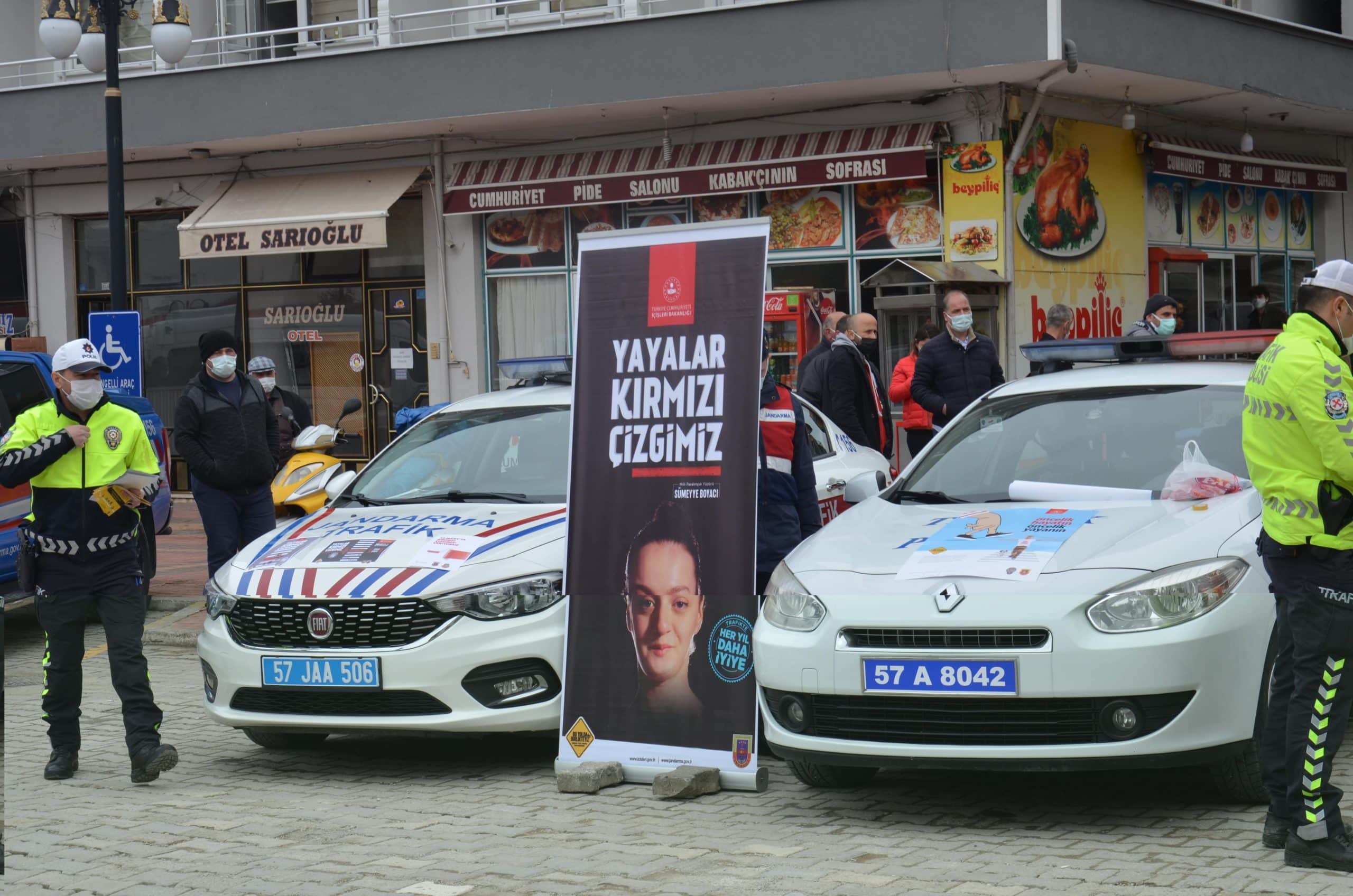 Ayancık’ta ''Yaya önceliği kırmızı çizgimizdir'' mesajı verildi