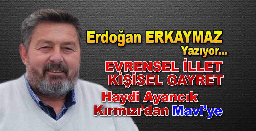 EVRENSEL İLLET KİŞİSEL GAYRET  (Haydi Ayancık Kırmızıdan Maviye)