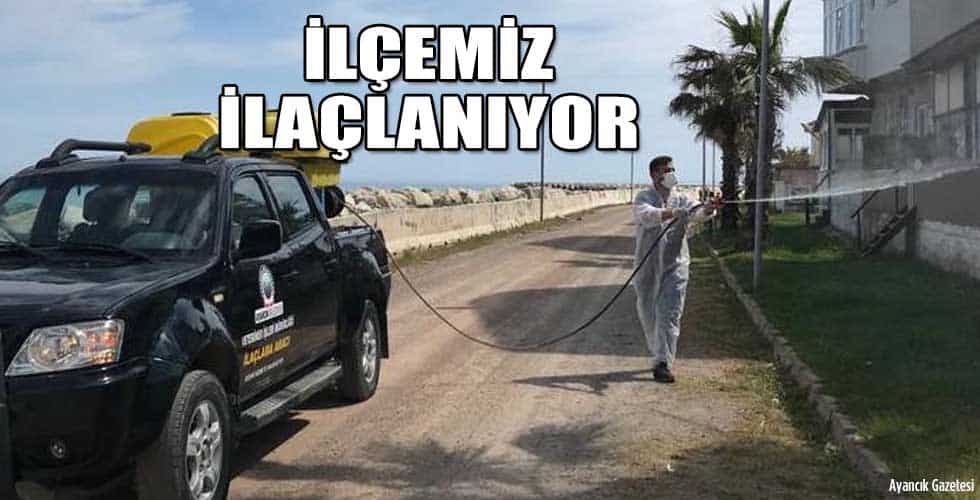 Ayancık’ta tüm sokaklar ilaçlanıyor