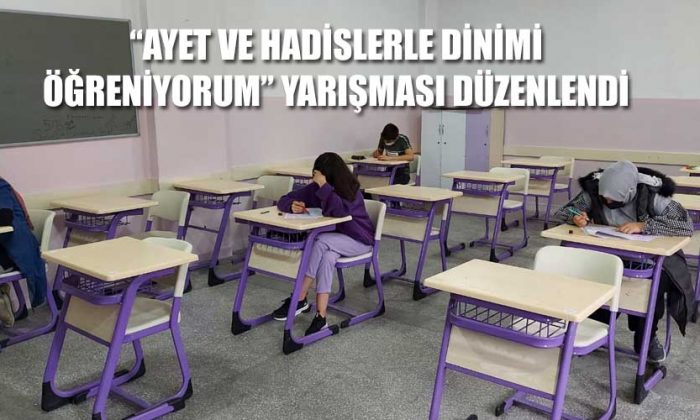 “AYET VE HADİSLERLE DİNİMİ ÖĞRENİYORUM” YARIŞMASI DÜZENLENDİ