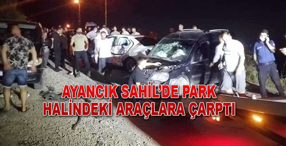 Ayancık Sahilinde Araçlar Birbirine Girdi