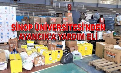 Sinop Üniversitesi’nden Ayancık’a Yardım Eli