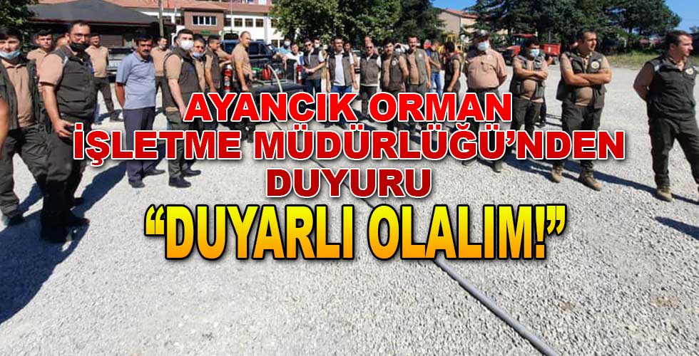 Ayancık Orman İşletme Müdürlüğü’nden Eğitim