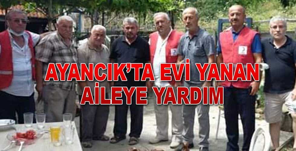 EVİ YANAN AİLEYE YARDIM