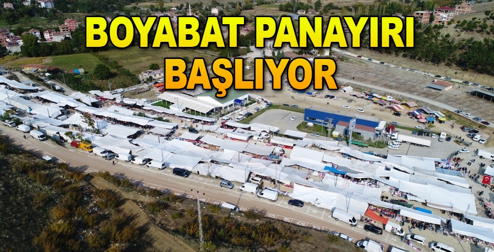 Tarihi Boyabat Panayırı kuruluyor