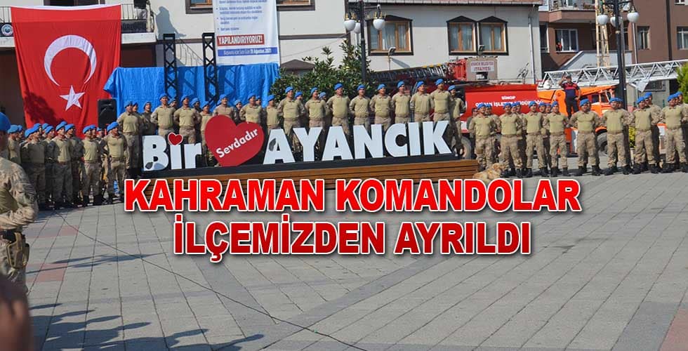 Kahraman Komandalar Törenle Uğurlandı