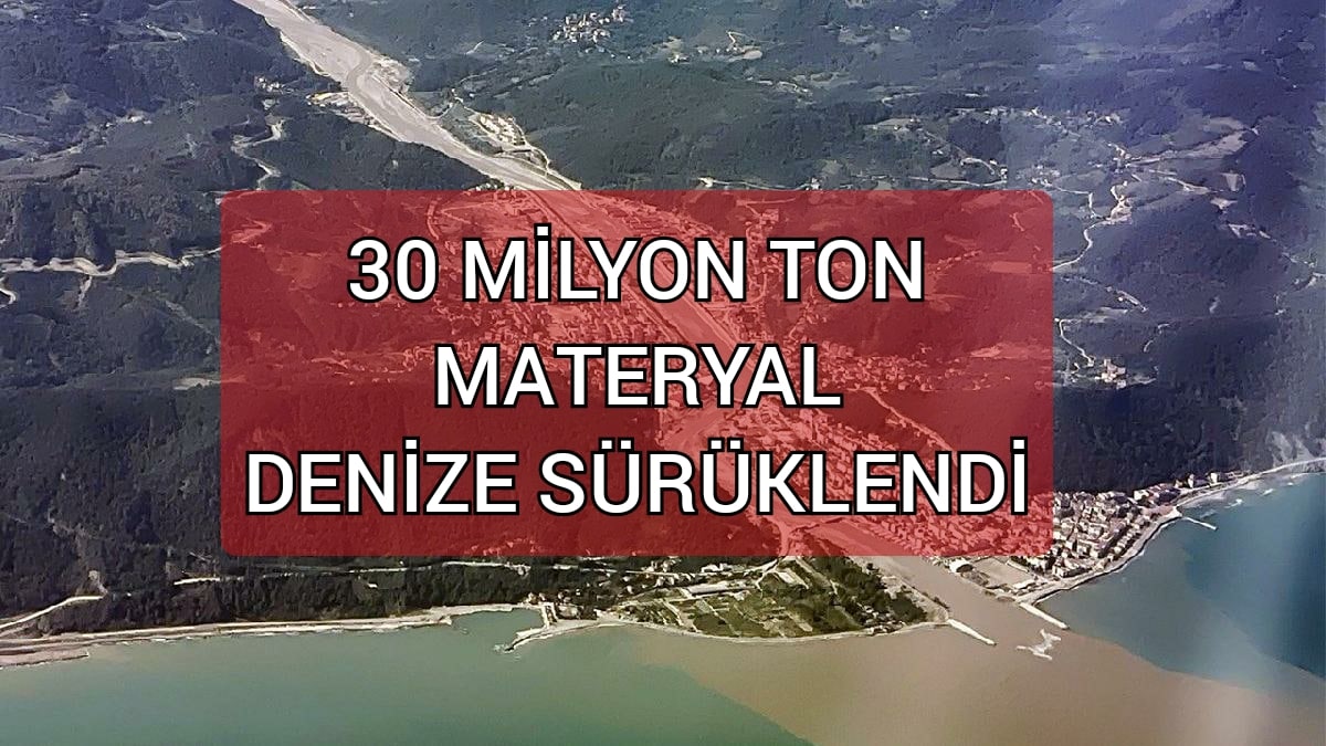 BABAÇAY DERESİNDEN TONLARCA MALZEME SÜRÜKLENDİ