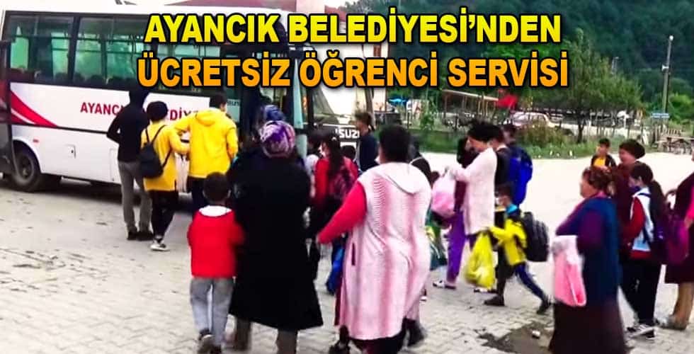 Ayancık Belediyesi’nden Ücretsiz Öğrenci Servisi