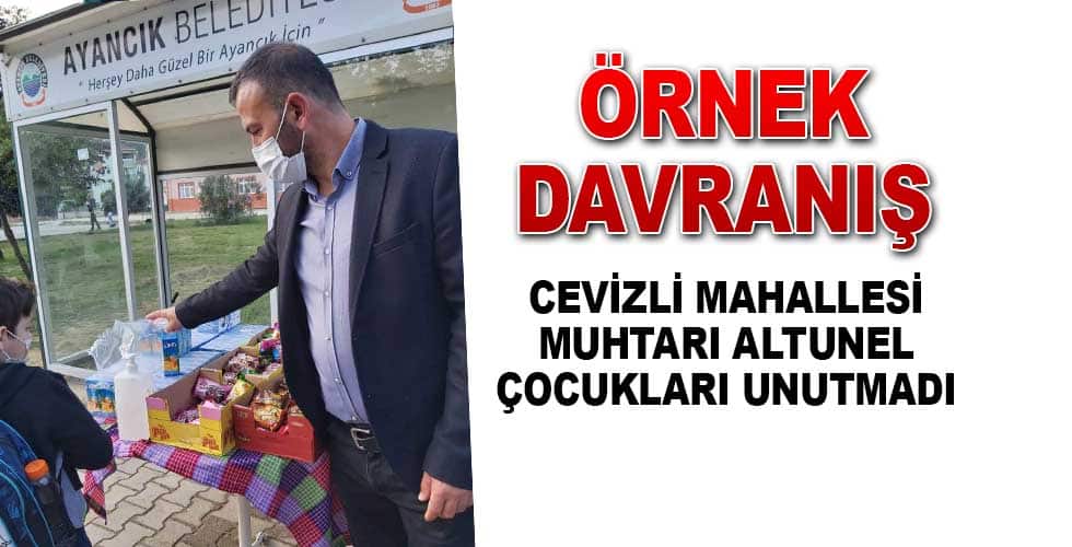 Muhtardan örnek davranış