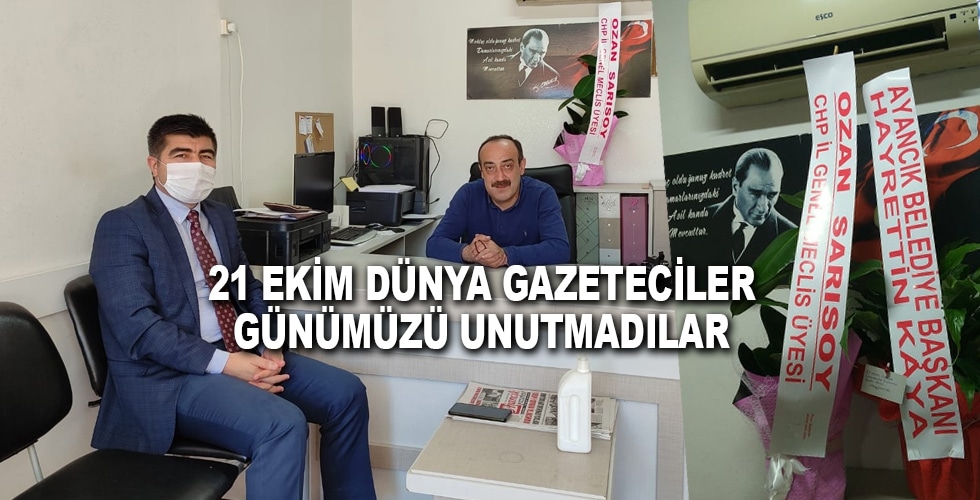 21 Ekim Dünya Gazeteciler Günümüzü Unutmadılar