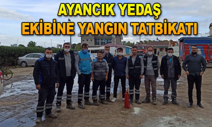 Ayancık’ta yangın tatbikatı düzenledi