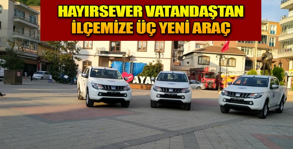 Ayancık Belediyesi’ne 3 Yeni Araç