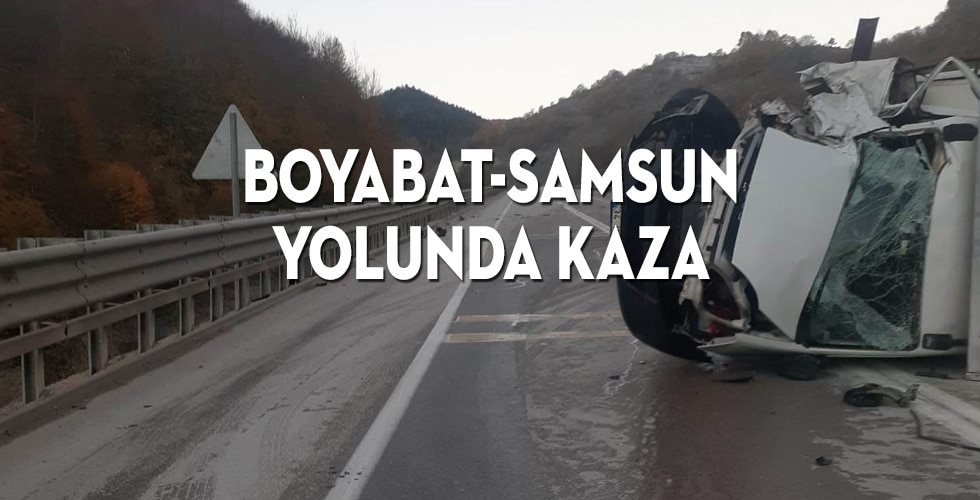 Boyabat Yolu’nda kaza