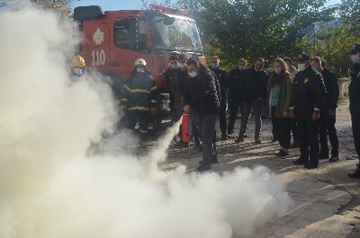 İlçe Emniyet Müdürlüğü’nden Yangın Tatbikatı