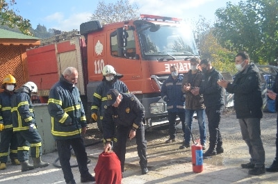 İlçe Emniyet Müdürlüğü’nden Yangın Tatbikatı