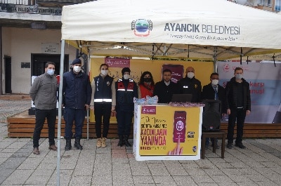 Ayancık'ta KADES standı Kuruldu