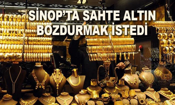 Sinop’ta Sahte Altın Bozdurmak İstedi
