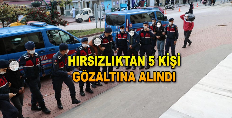 Sinop’ta 5 Kişi Yakalandı
