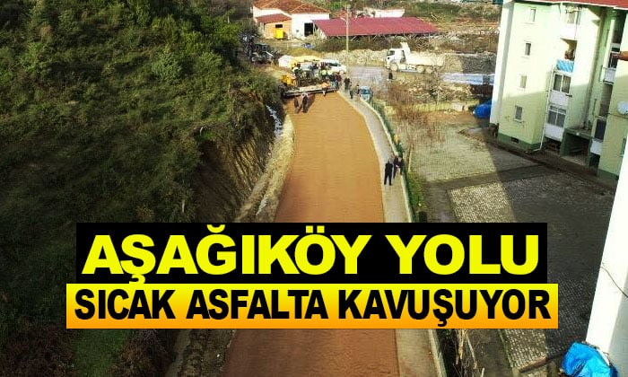 Ayancık Aşağıköy-Yeni Sanayi Sitesi Arası Sıcak Asfalt Oluyor