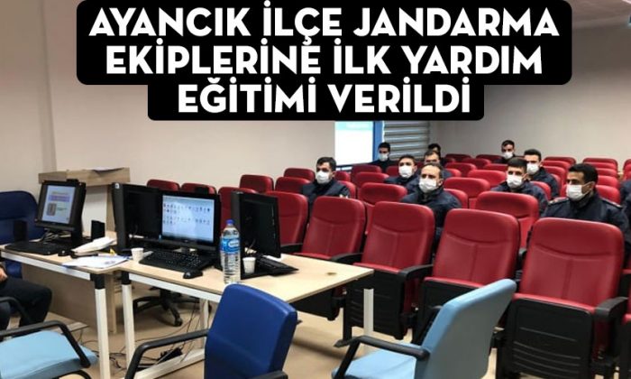 AYANCIK İLÇE JANDARMA EKİPLERİNE İLK YARDIM EĞİTİMİ VERİLDİ