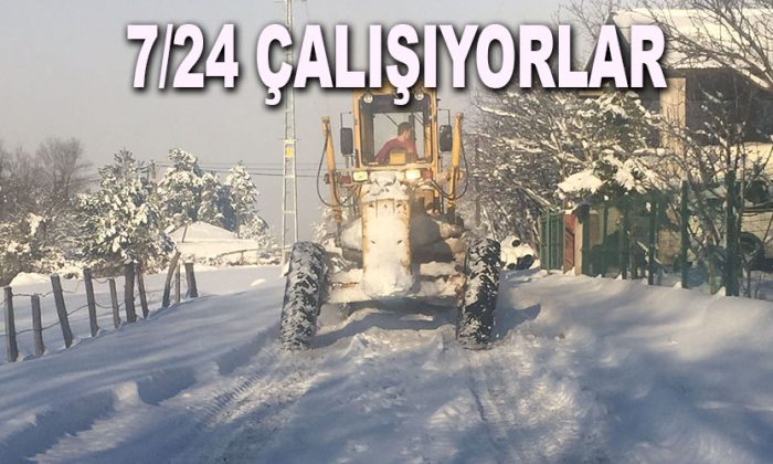 İL ÖZEL İDARESİ, 7/24 KAR MESAİSİNDE!