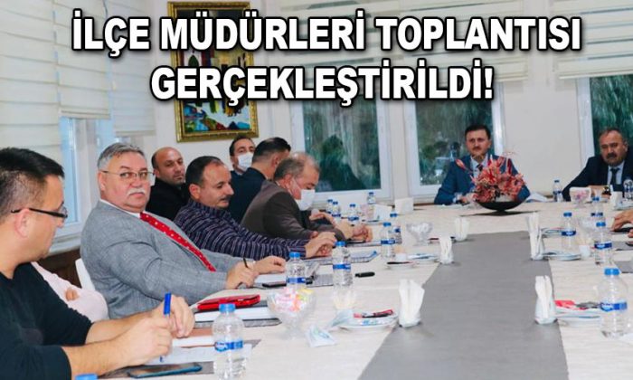 SİNOP İL ÖZEL İDARESİ’NDE AYLIK İLÇE MÜDÜRLERİ TOPLANTISI GERÇEKLEŞTİRİLDİ!