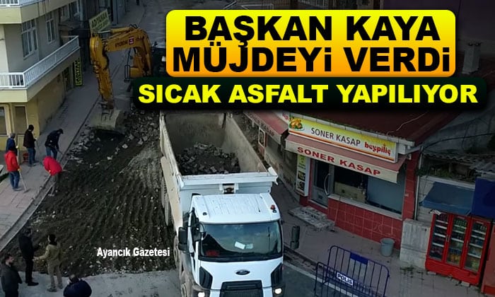 Ayancık Tümerkan Caddesi Asfalt Yola Kavuşuyor