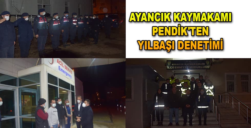 Ayancık Kaymakamı Pendik’ten Yılbaşı Denetimi