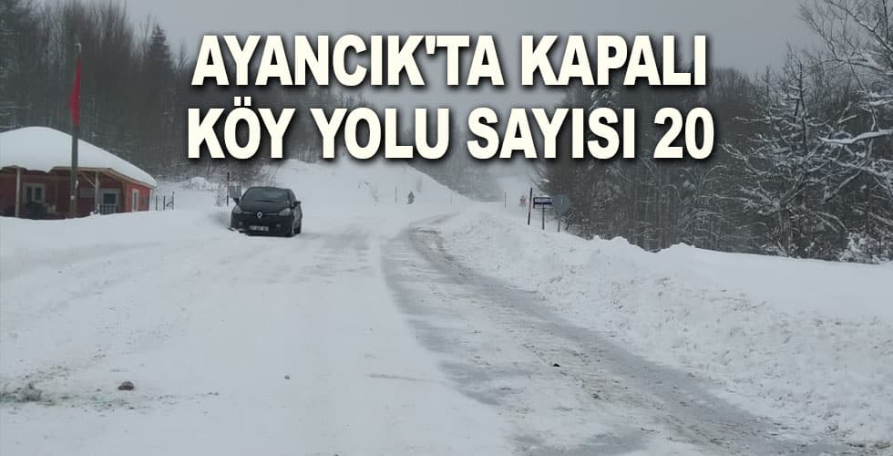 AYANCIK’TA KAPALI KÖY YOLU SAYISI 20