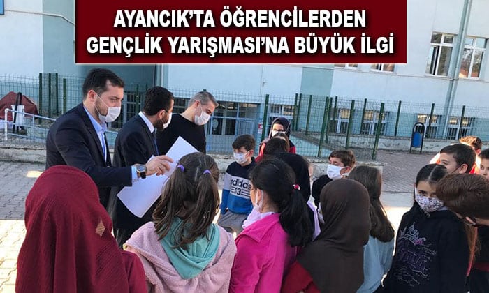 Ayancık’ta öğrencilerden gençlik yarışmasına büyük ilgi