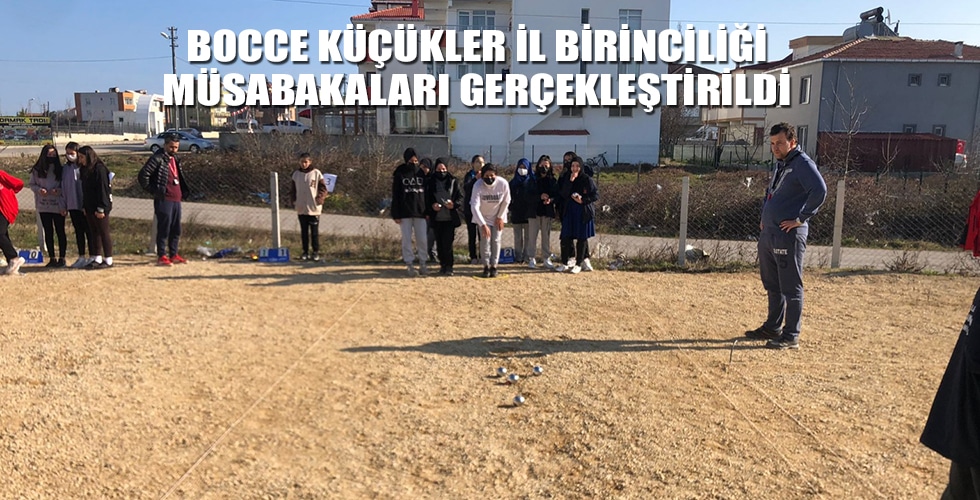 OKUL SPORLARI BOCCE KÜÇÜKLER İL BİRİNCİLİĞİ MÜSABAKALARI SİNOP’TA GERÇEKLEŞTİRİLDİ