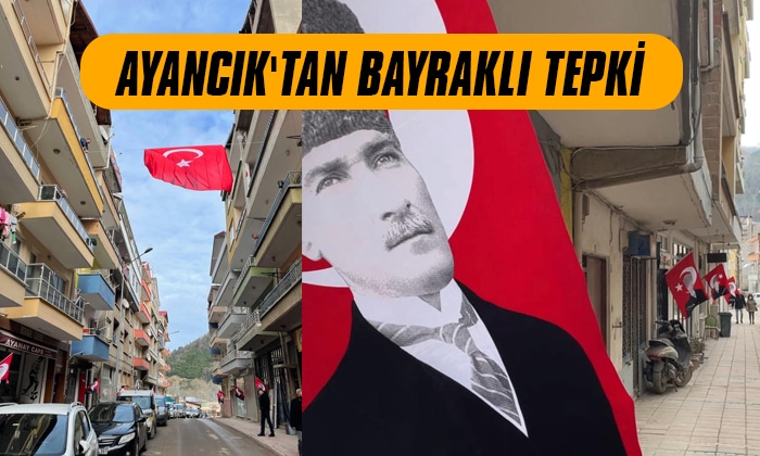 Atatürk Heykeli Saldırısına Ayancık’tan Bayraklı Tepki