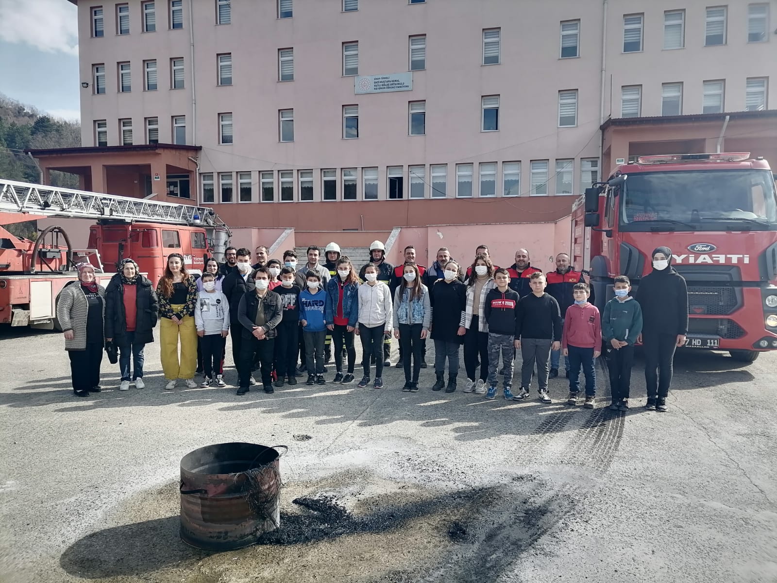 TÜRKELİ'DE YANGIN TATBİKATI